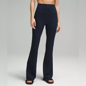 Lululemon Groove Super-High-Rise Flared Pant Nulu in True Navy